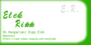 elek ripp business card